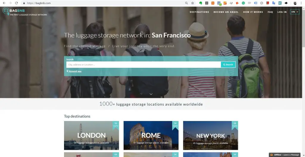 BAGBNB Homepage