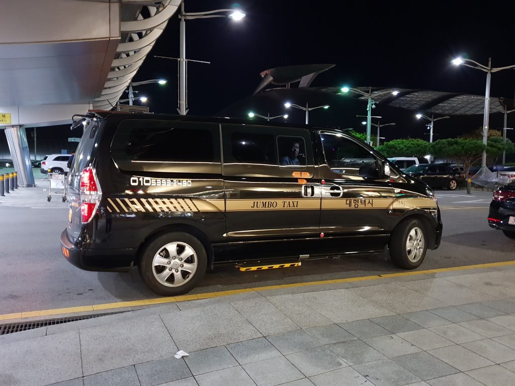 Taxi Jumbo nell'aeroporto di Incheon
