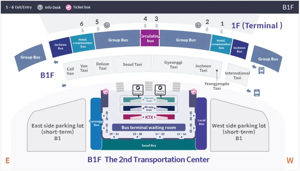 AREX Station location Terminal 2