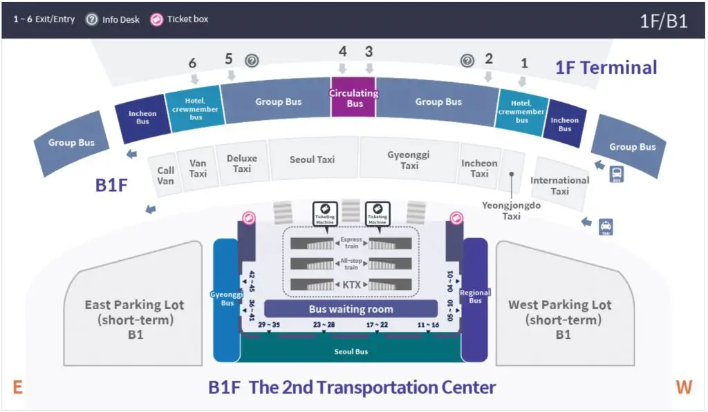 Bus station location Terminal 2