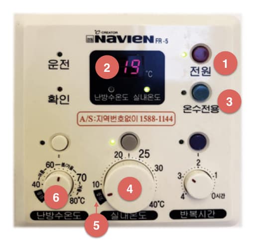 Gyeongdong Navien Controller FR-5