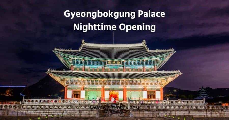 Apertura notturna del Palazzo Gyeongbokgung