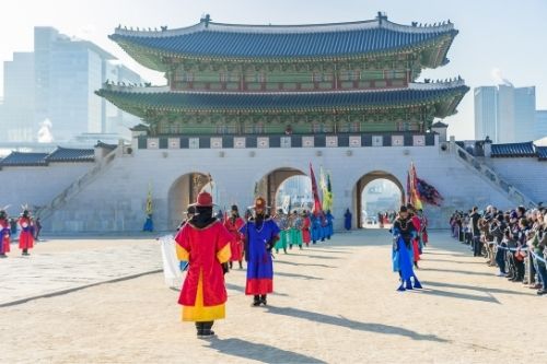 Gyeongbokgung cerimonia del cambio della guardia