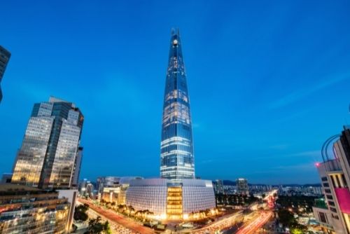 Menara Lotte World Seoul Langit