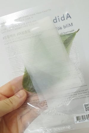 Abib mild acidic pH sheet mask heartleaf fit