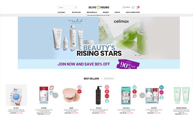 olive young Kbeauty online shopping