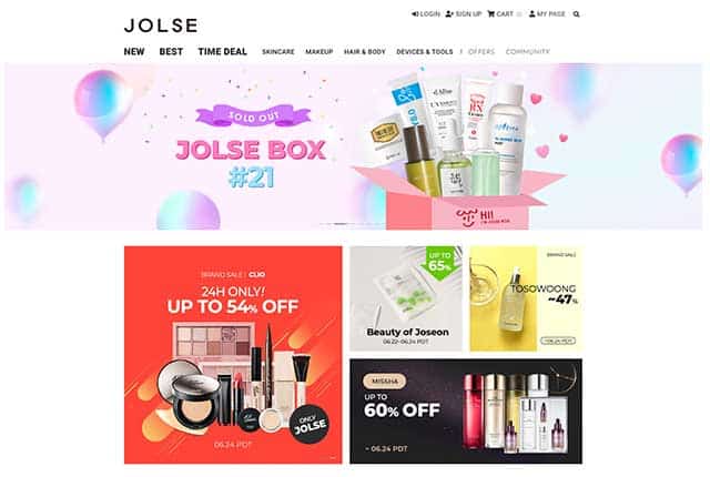 K-beauty online shopping mall