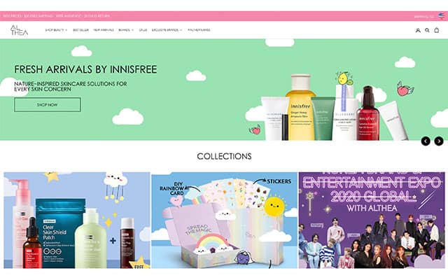 Korean beauty product online shopping