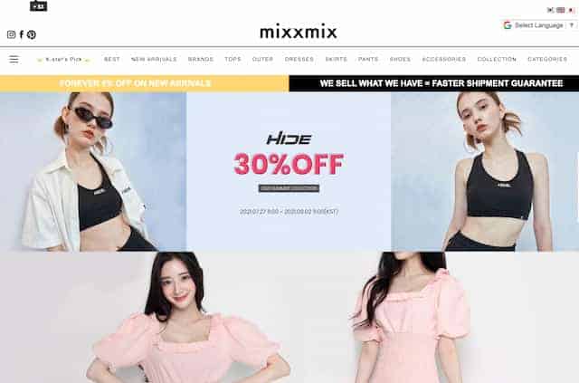 mixxmix korean fashion online shopping mall