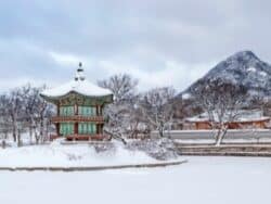 Hyangwonjeong Pavilion in Gyeongbokgung Palace