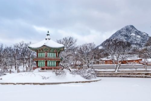 Hyangwonjeong Pavilion in Gyeongbokgung Palace