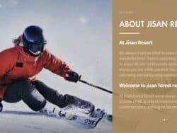 Pagina iniziale del Jisan Fprest Slo Resort