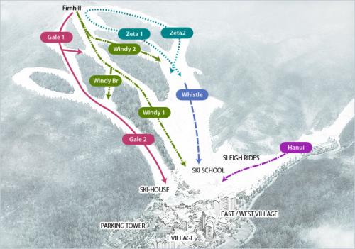 Konjiam resort slope information