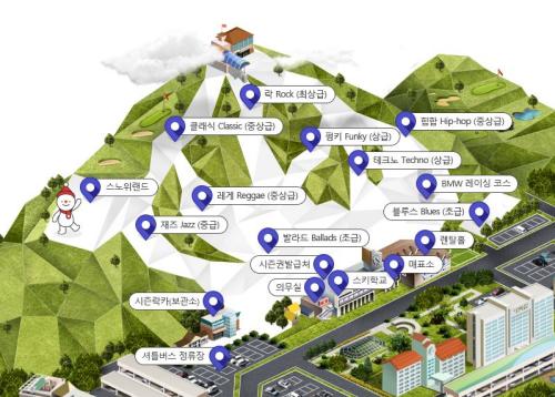 Mappa delle piste del comprensorio sciistico Vivaldi Park