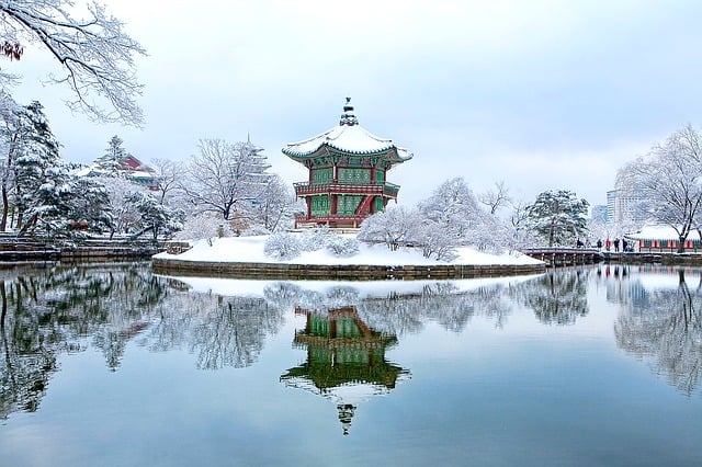 snow in korea