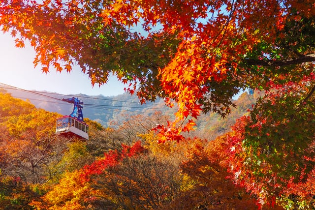Montagna Seoraksan in autunno