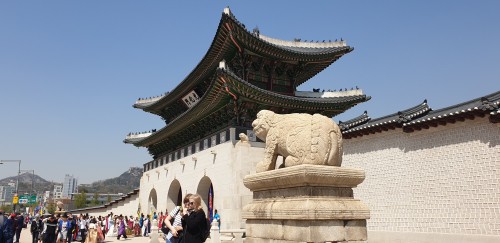 Gerbang Gwanghwamun di Istana Gyeongbokgung