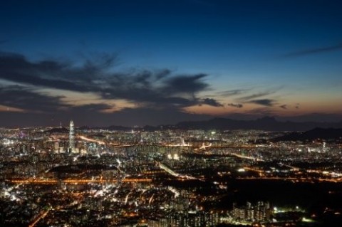 Seoul Night View from N Seoul Tower