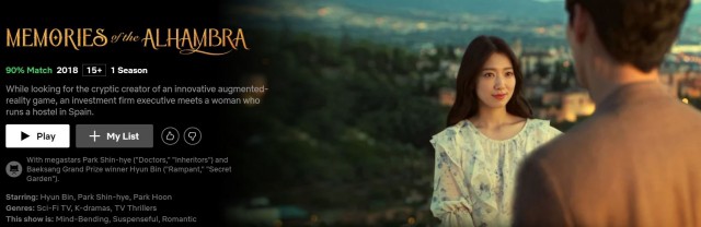 I migliori K-drama su Netflix_Memories of Alhambra
