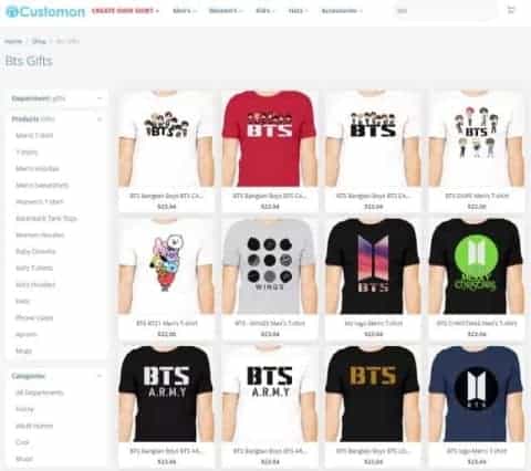 CustomOn-BTS-T-shirts