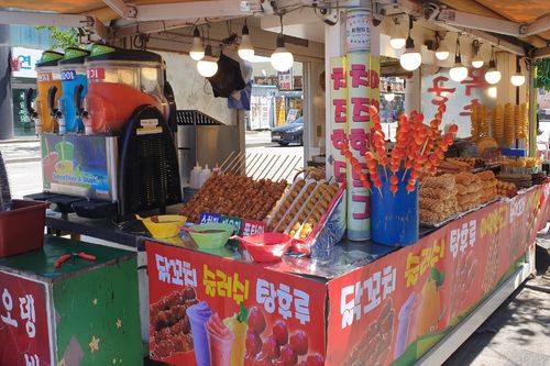 Dakkochi at Wolmido hawker street food cart