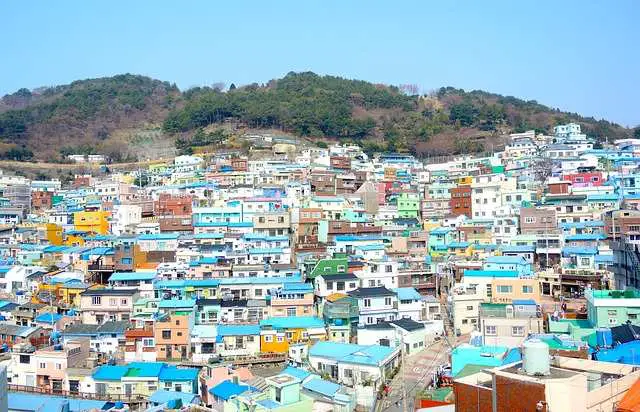 Houses in Busan Korea