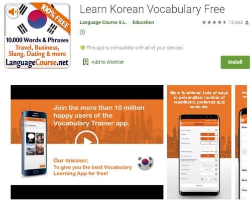 Learn Korean Vocabulary