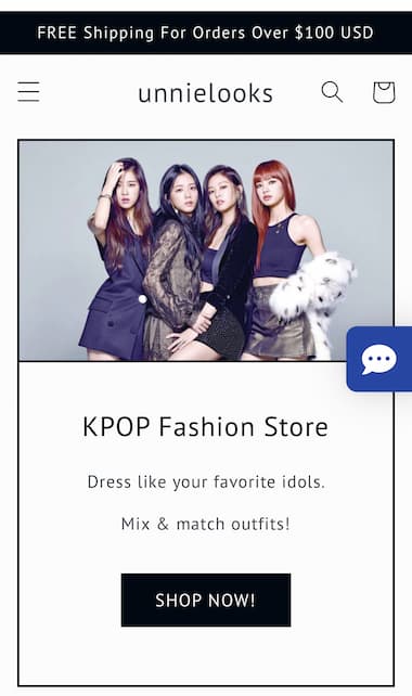 unnielooks - negozio online di moda kpop