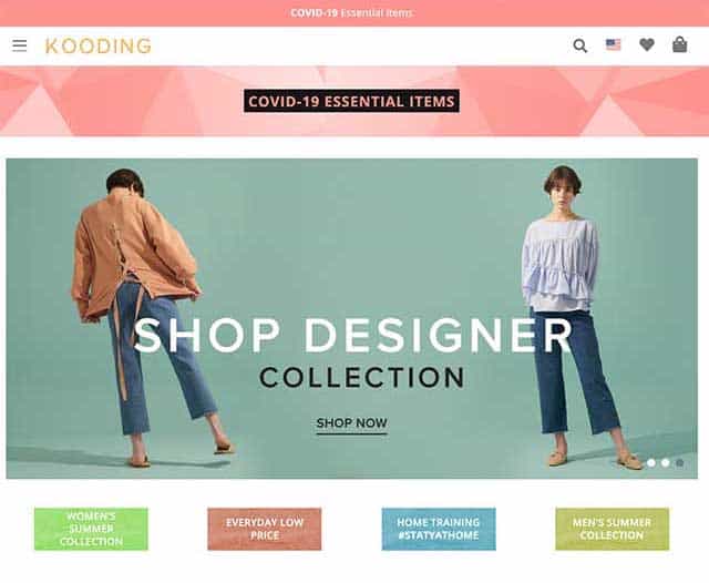 negozio online di moda coreana