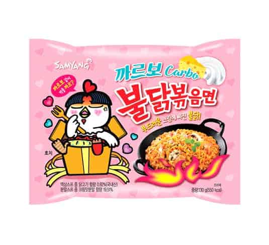 Samyang Spicy Chicken Noodle Carbonara Flavor