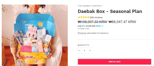 Korean Daebak Box lifestyle