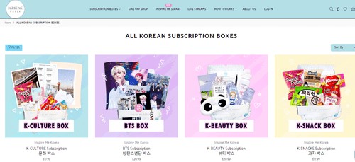 Korean subscription box Inspire Me Korea 