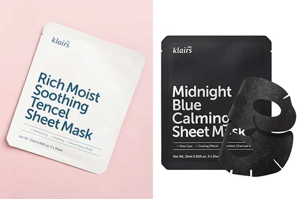 Dear, Klairs Korean face masks under $10