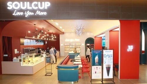 คาเฟ่ไอดอลเกาหลี JYP Cafe JYP Soul Cup Cafe