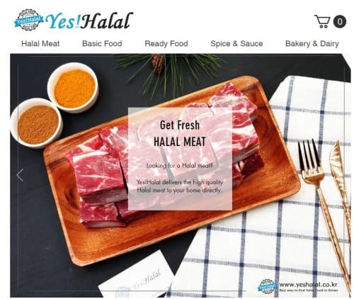 YesHalal Online market in Korea