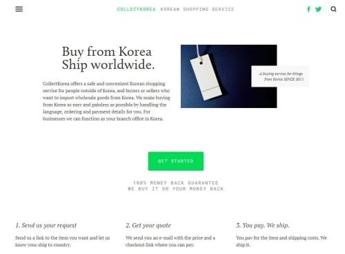 ColletKorea-Korean shopping agent