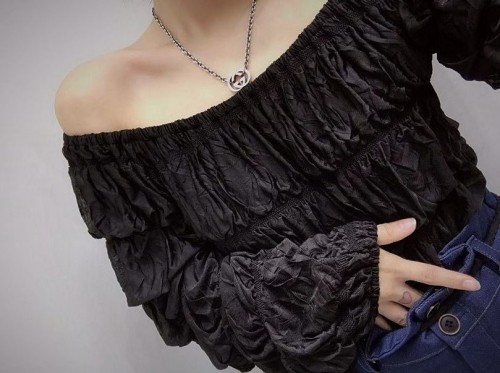 Stylevana - Off-Shoulder Ruffles Top