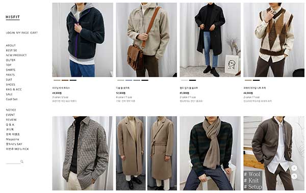 korean men fashion online shopping