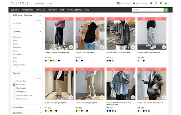 korean fashion online shopping