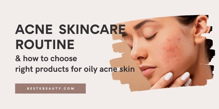 K-beauty routine per la cura della pelle dell'acne