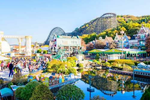 Parque de atracciones Everland el lugar romántico en Seúl