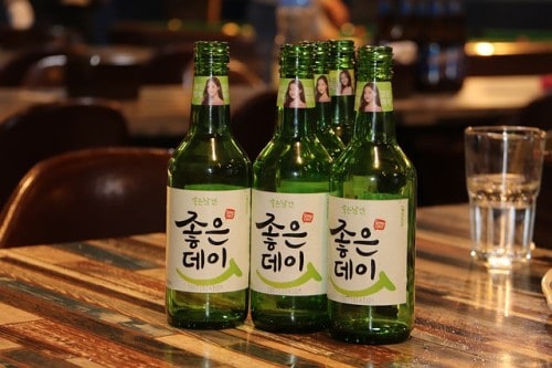 Soju bottles