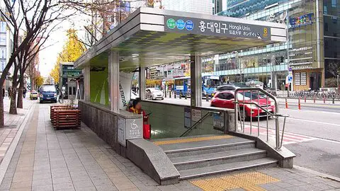 hongdae station exit 8