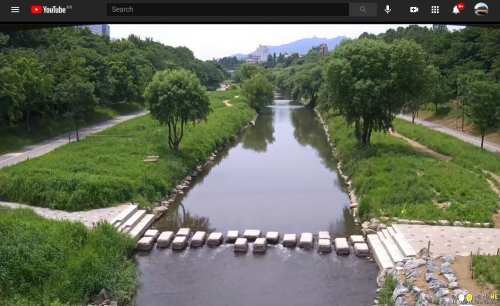 Yangjaecheon stream webcam roulant à Séoul