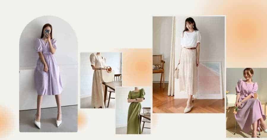 Корейские модные тенденции - милые платья 2021