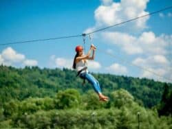 Nami island zipline