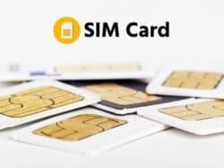 SIM การ์ดสำหรับรูปภาพผลิตภัณฑ์ของเกาหลีใต้