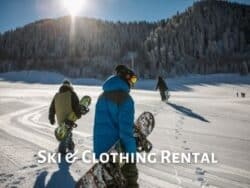 Ski and snowbard clothing rental