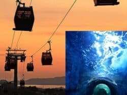 Yeosu cable car and hanwha aqua planet aquarium