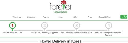 fiorista per sempre in corea servizi di consegna fiori in corea
